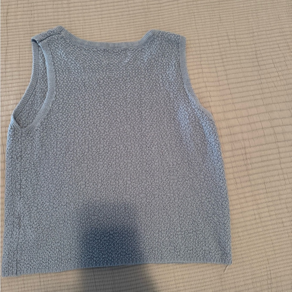 Blue Sleeveless Women's Top